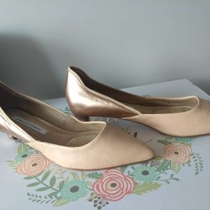 rose gold kitten heel